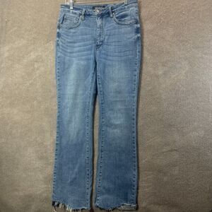 Judy Blue Jeans Women 11/30 Slim Boot Mid Rise Raw Hem Minimalist Classic